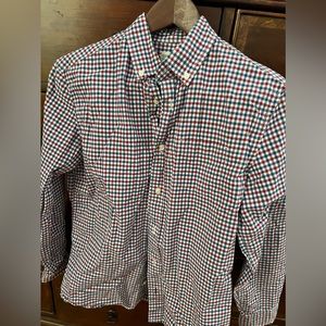 Crewcuts by JCrew boys gingham plaid button down shirt size 14.